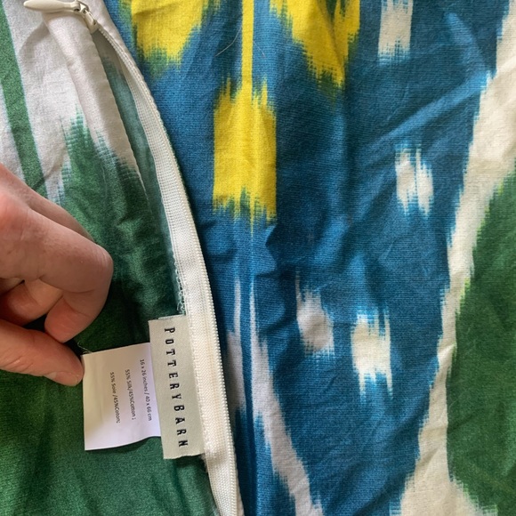 Pottery Barn Aria Ikat Silk Pillow Covers Set - Picture 3 of 4